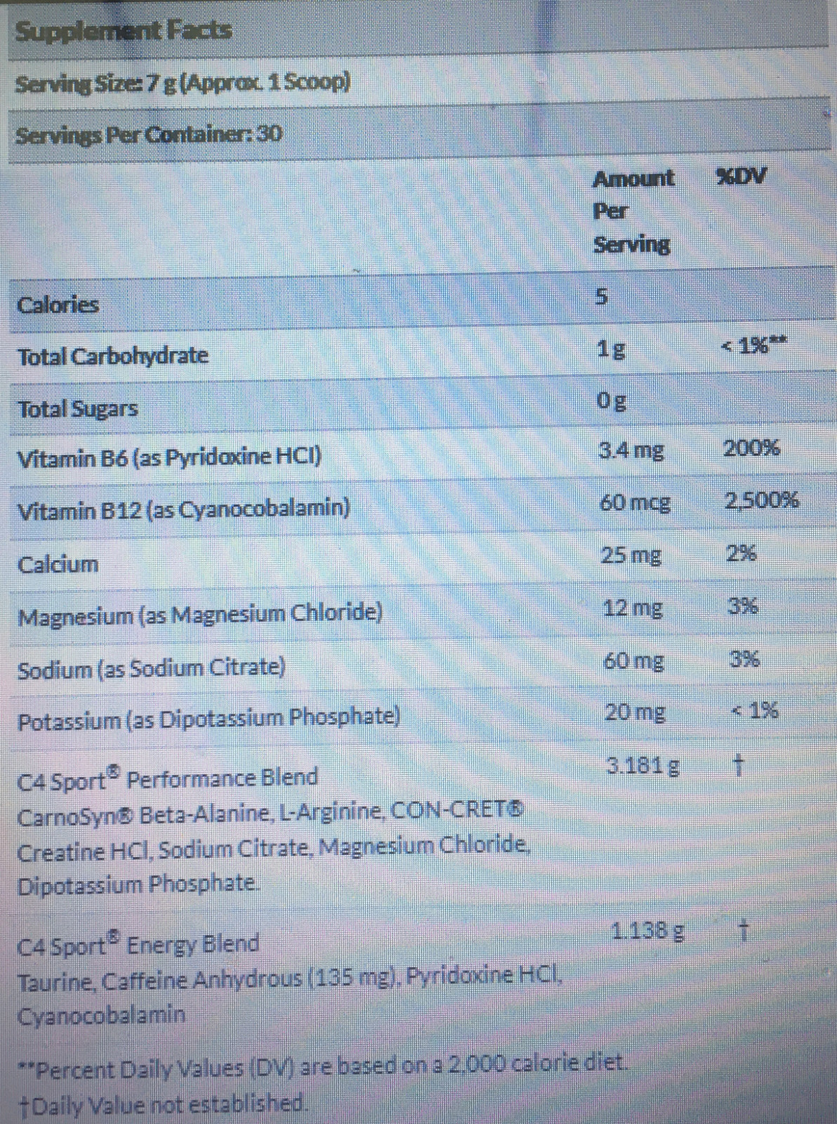 2 CANs -Cellucor C4 Sport Pre Workout Powder Fruit NSF Certified Sport, 30x2srv