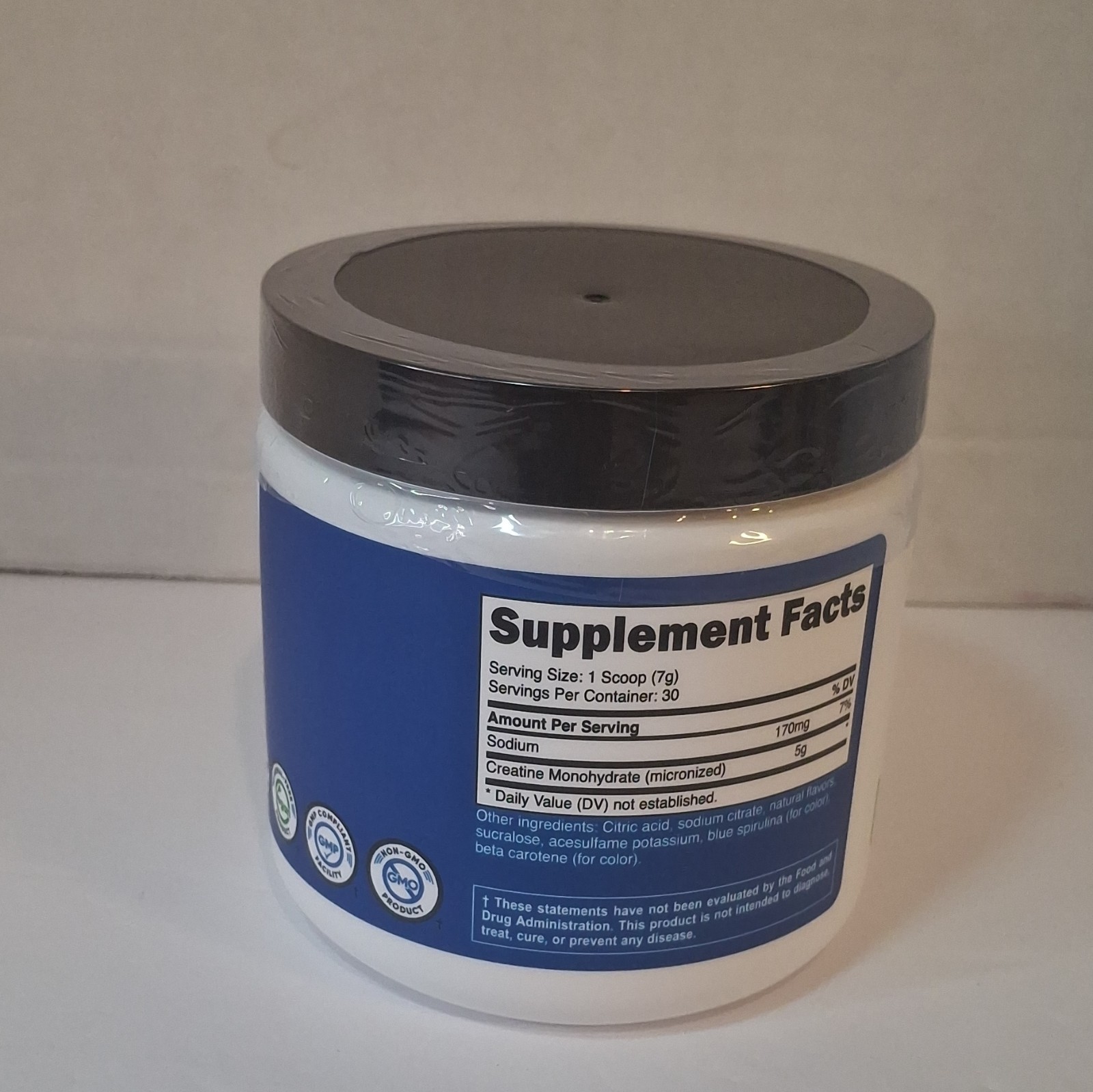 Nutricost Creatine Monohydrate Powder Bold Citrus 5g 30 Servings 7.8oz