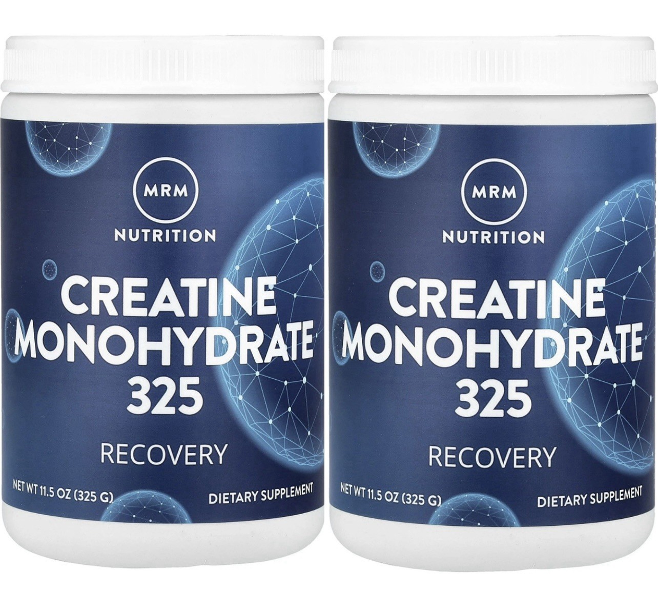 2x MRM Nutrition Creatine Monohydrate 325 Recovery (2×11.5oz)🌱Vegan NONGMO Keto