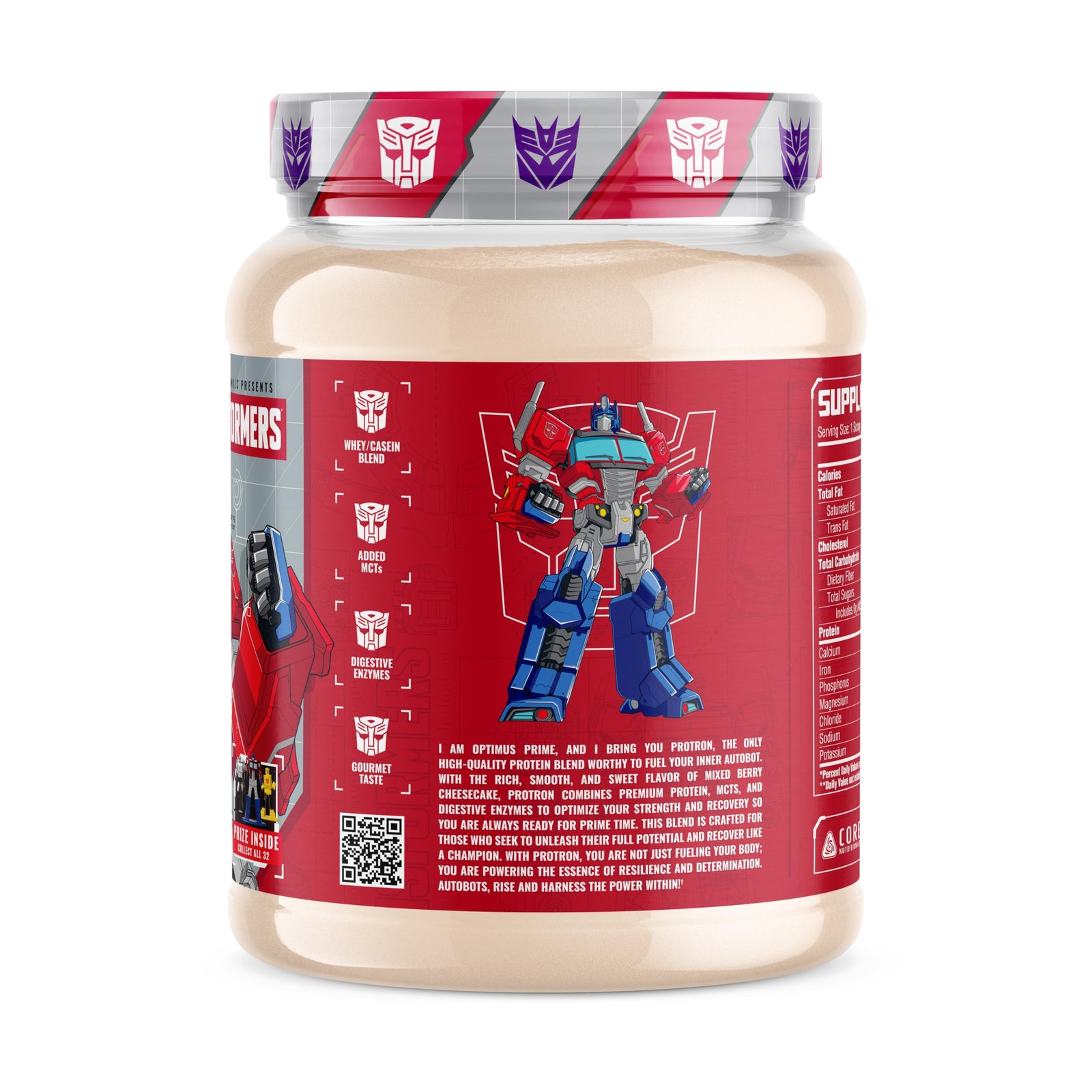 Core Nutritionals Transformers Protron Protein | Whey + Casein Blend | MCTs …