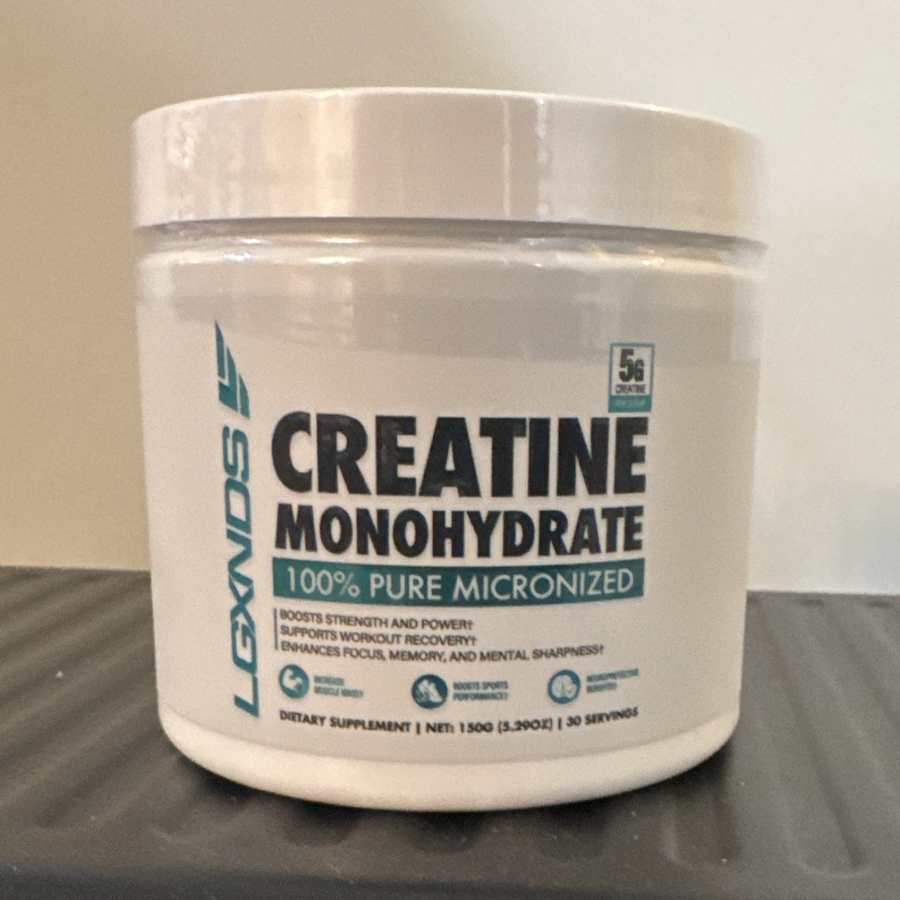 LGXNDs Micronized Creatine Monohydrate Powder Unflavored 500g 100 Serv 03/28