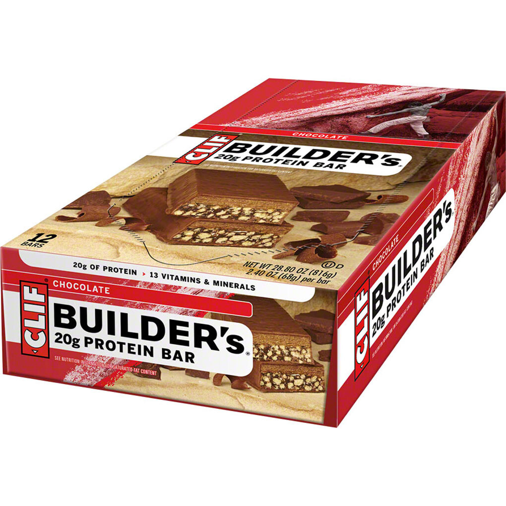 Clif Builder’s Bar: Chocolate Box of 12 Recovery Protein Bars