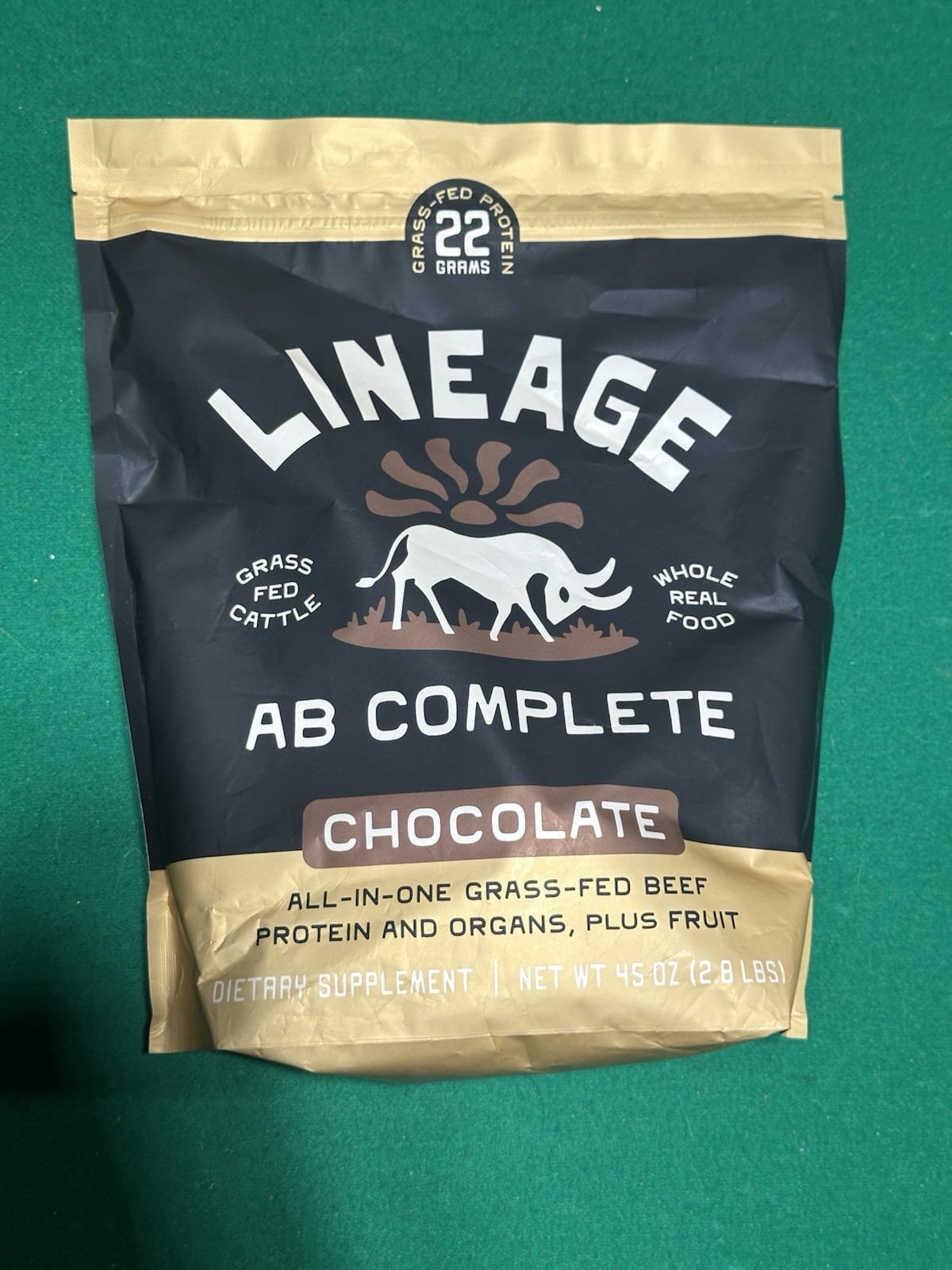 LINEAGE PROVISIONS AB COMPLETE PROTEIN POWDER CHOCOLATE 2.8LBS