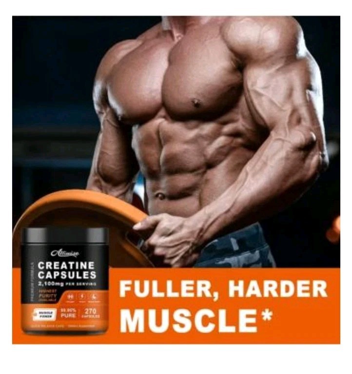 Pure Creatine Monohydrate Capsules for Muscle Mass Strength Expire 04/26