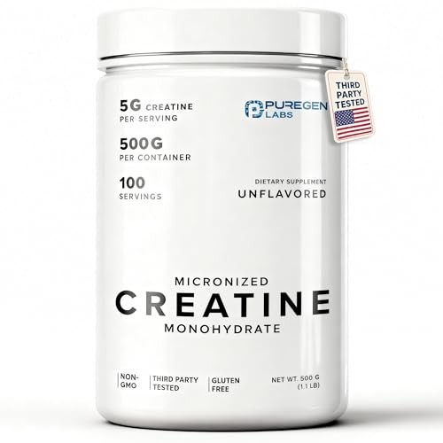 Micronized Creatine Monohydrate Powder 500g Pure Unflavored