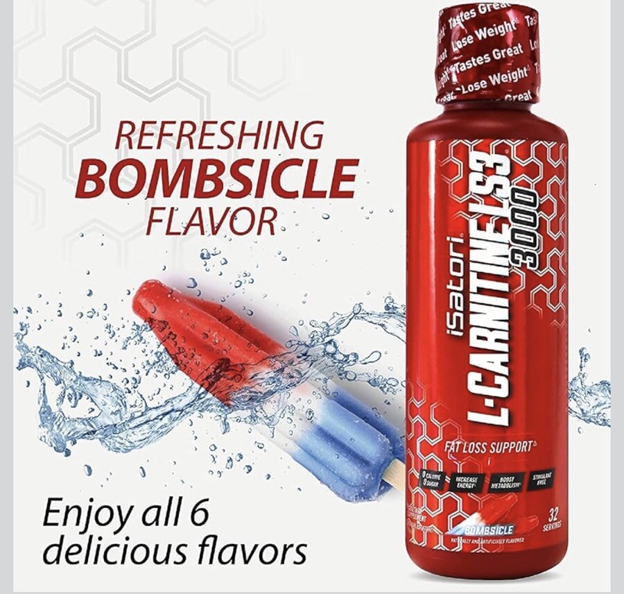 L-CARNITINE LS3 3000 Fat Loss-Metabolism Activator – Bombsicle (32 Sev)