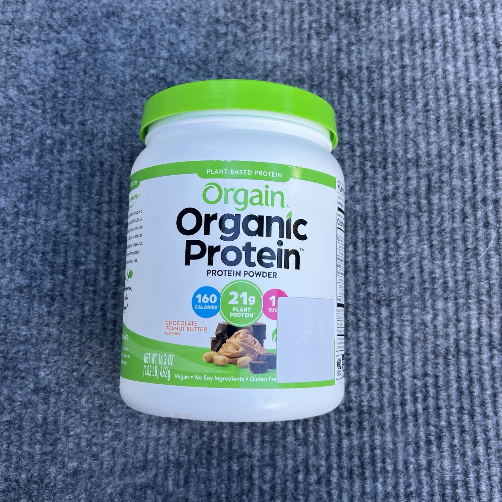 3 Pack Orgain Organic Plant-Based Protein Powder Chocolate Peanut Butter 16.3 oz