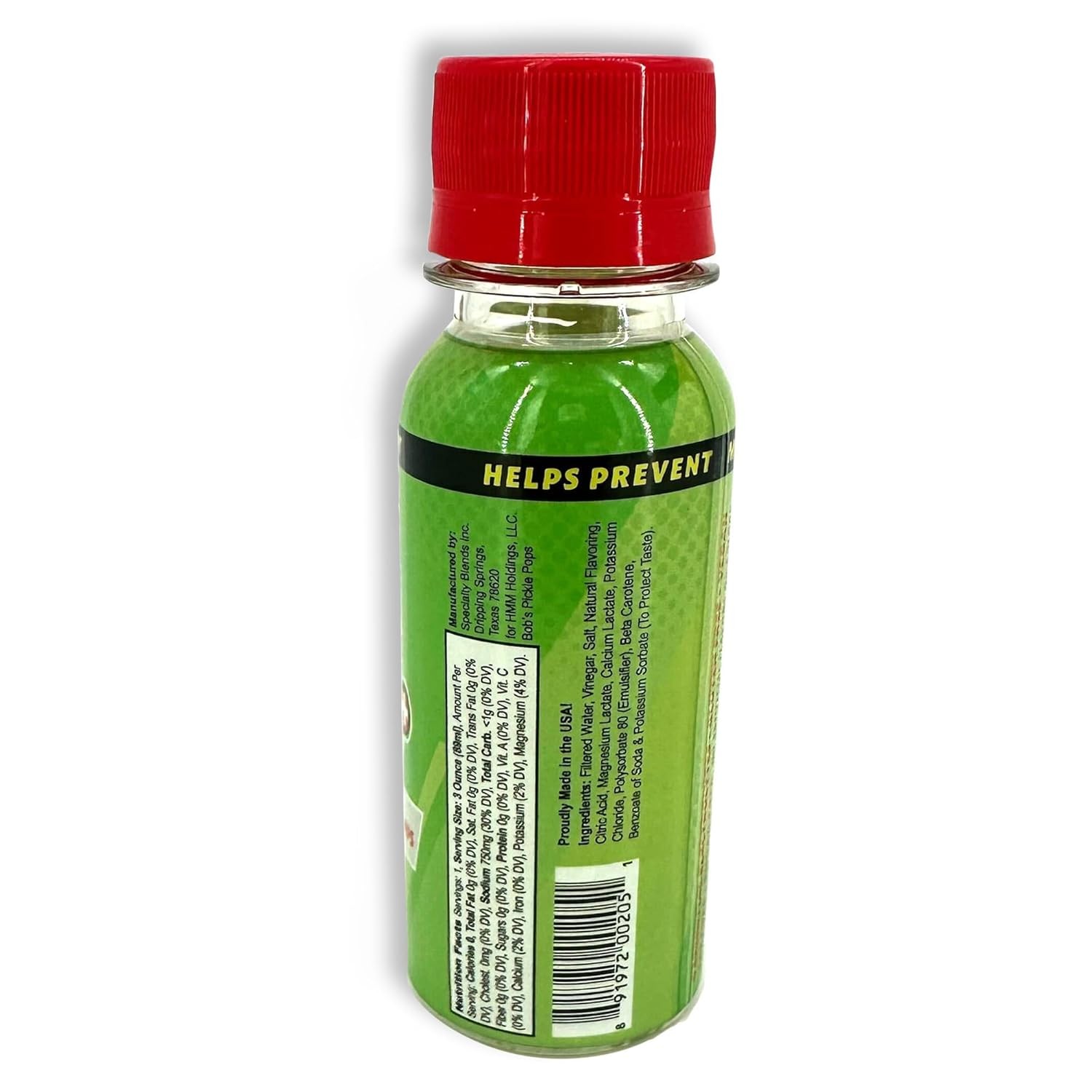 Bob’s Pickle Potion Plus #9 Sport Shot. Juice Shots. 3 Oz Pack of 48