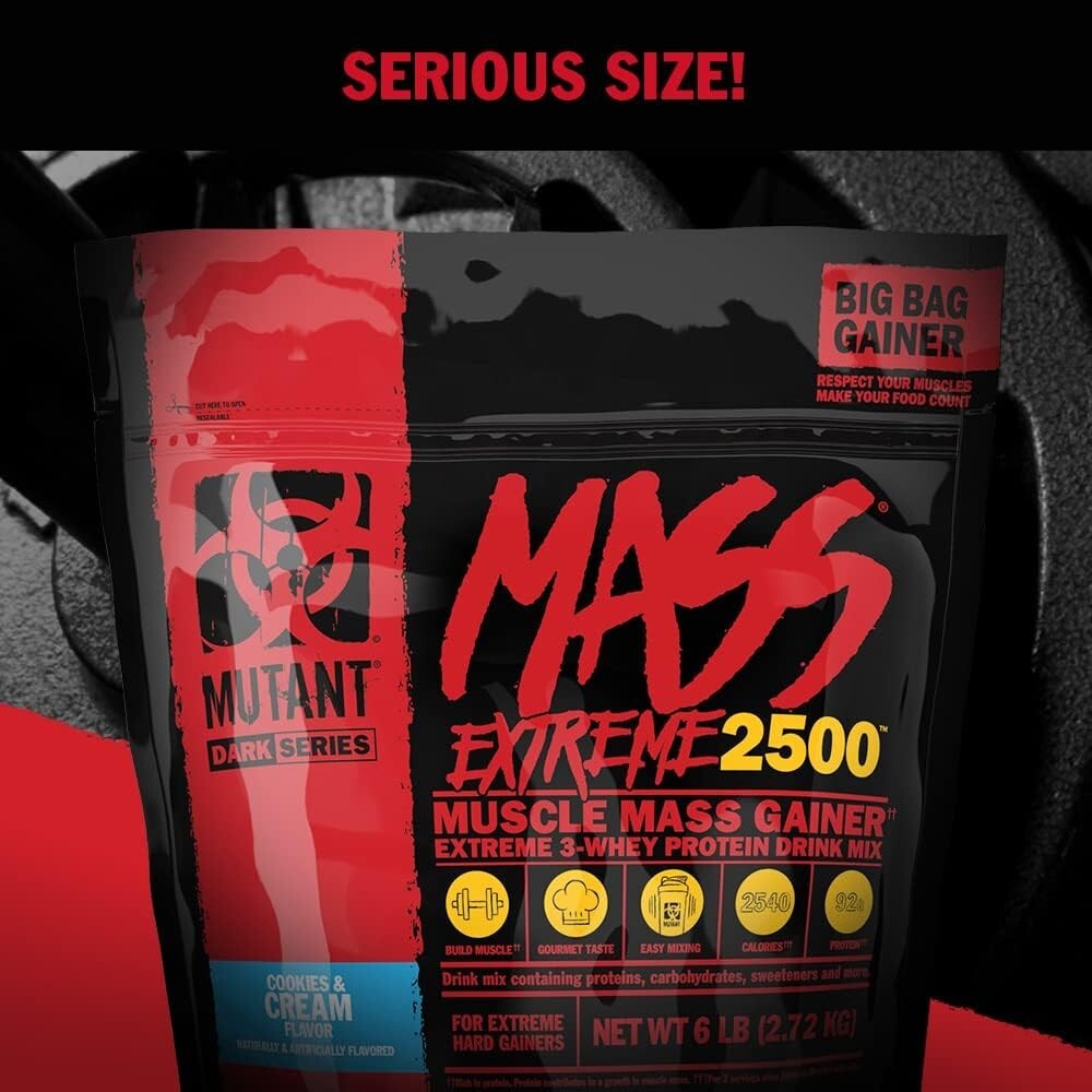 Mutant Mass Extreme Gainer – Whey Protein Powder – Build Muscle Size and Strengt