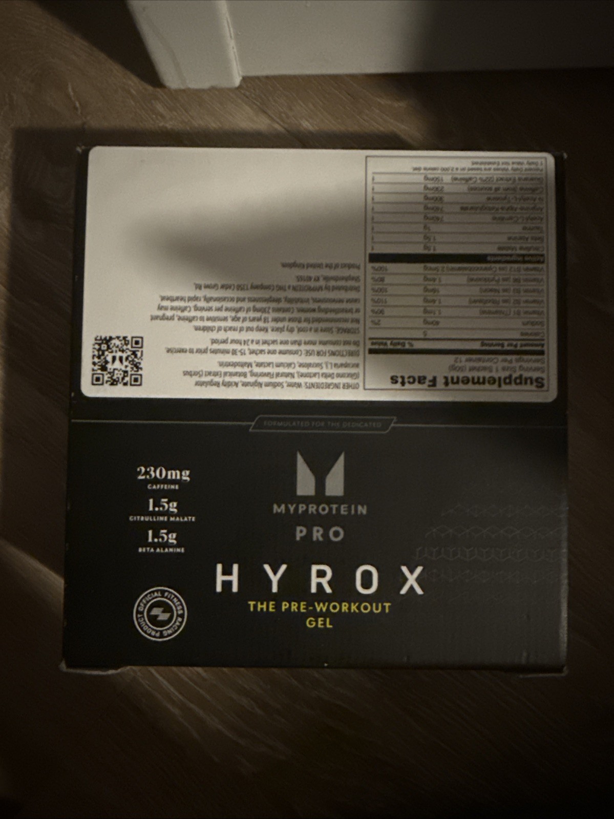 MYPROTEIN HYROX THE PRE-WORKOUT GEL 12-Count Lot (1.7oz each)