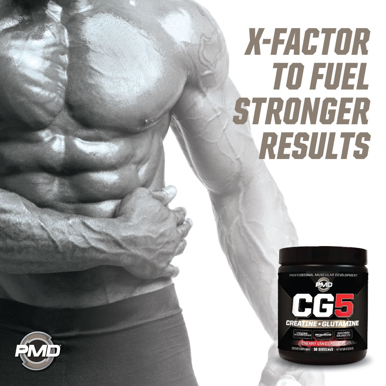 CG5 – Creatine/Glutamine Powder – Strength, Power & Recovery-Cherry Van 30 serve