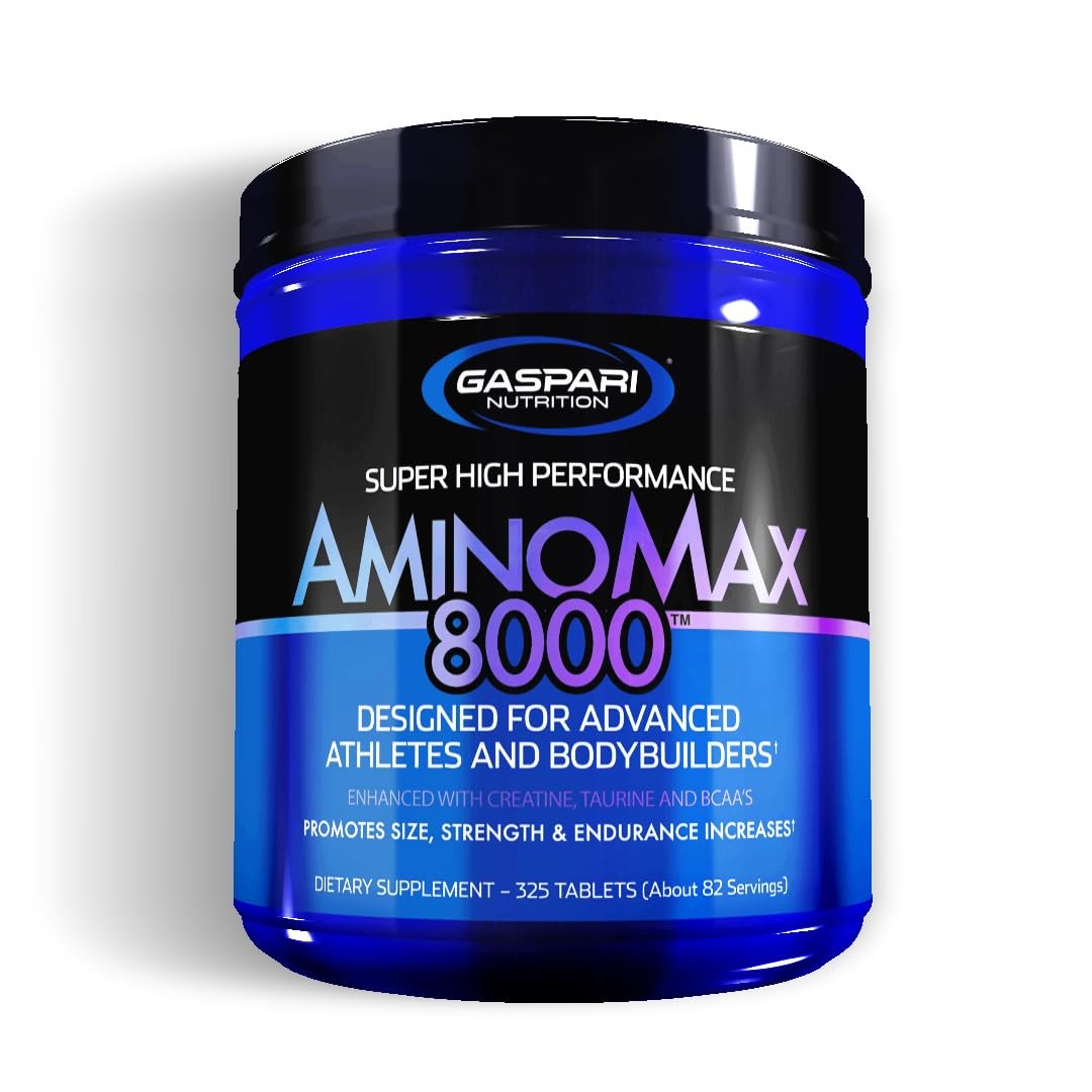 Gaspari Nutrition AminoMax 8000, Advanced Amino Acids for Muscle Recovery, Growt
