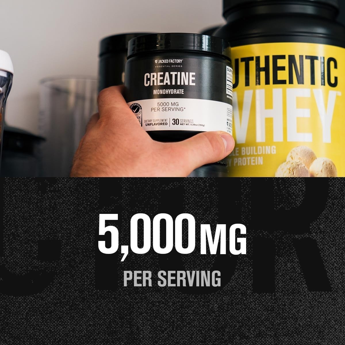 Creatine Monohydrate Powder 150g – 5g Daily Creatine Supplement for Men and W…