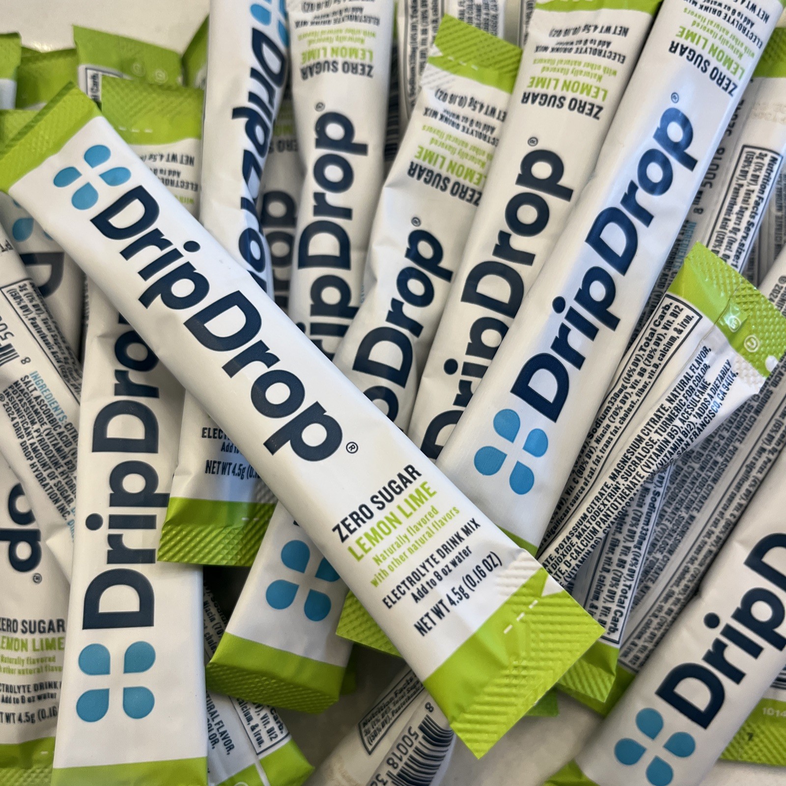 32 ct Drip Drop Fast Hydration Zero Sugar Lemon Lime Flavor*No Box* BB 2/27 B115