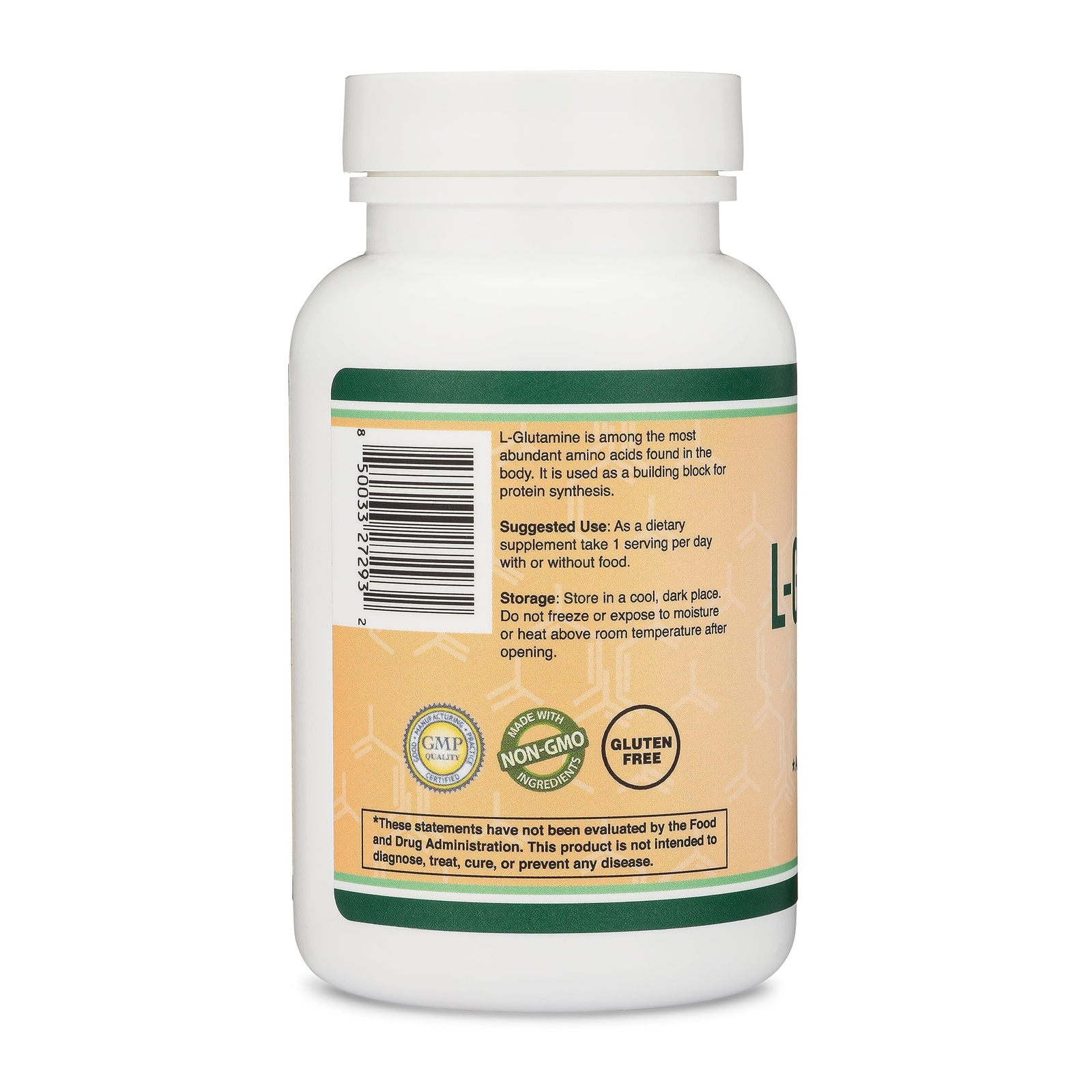 L-Glutamine 1000mg | 120 Capsules | Endurance & Gut Health | Non-GMO Vegan Keto