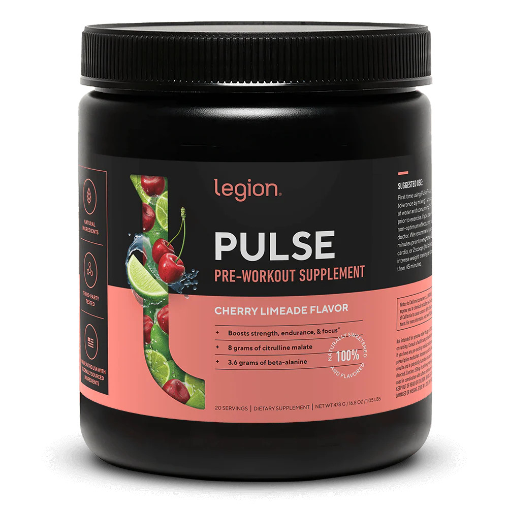 Pulse Pre-Workout Supplement Naturally Sweetened And Flavored
