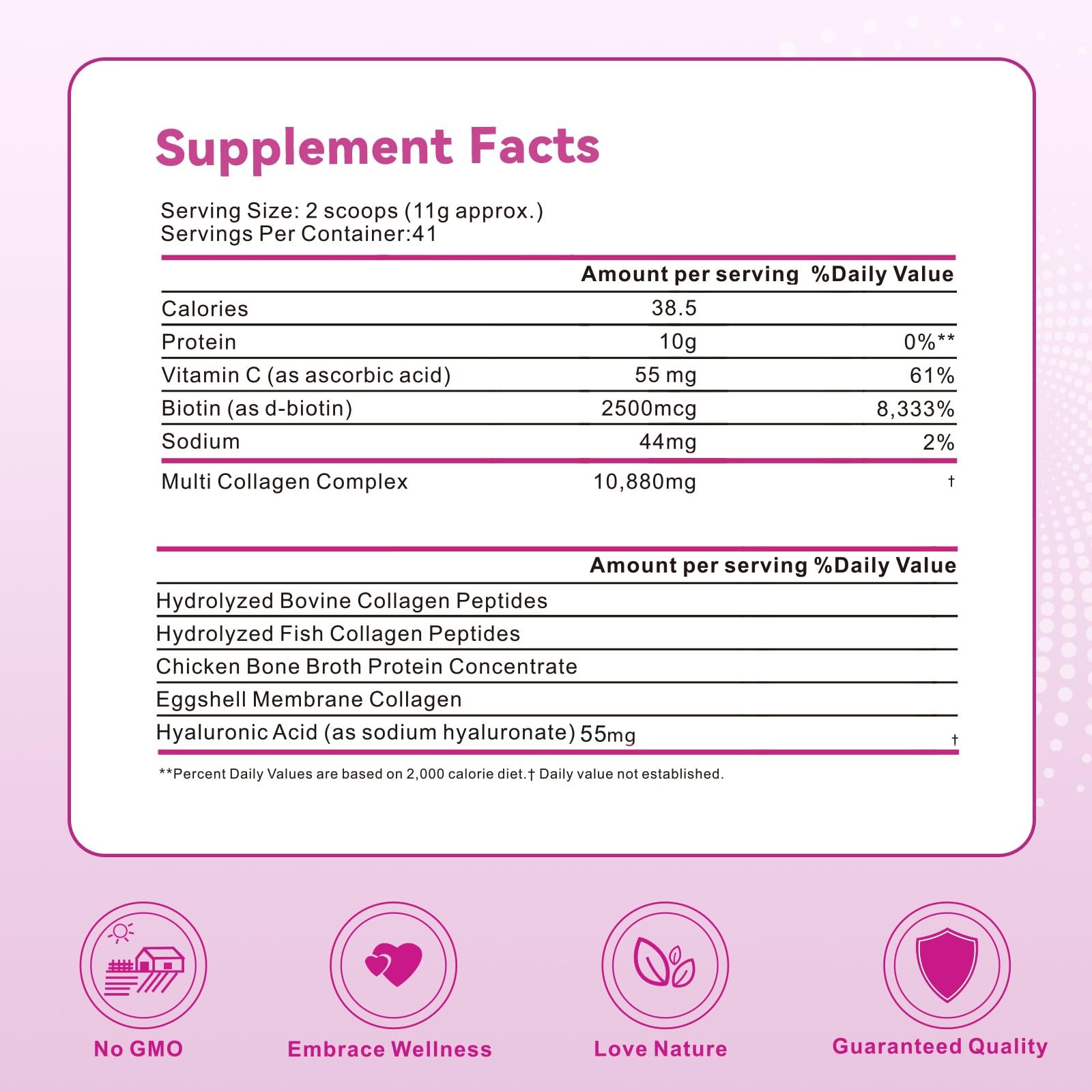 Mclovefy Multi Collagen Peptides Powder, 16 Oz (41 16 Ounce (Pack of 1)