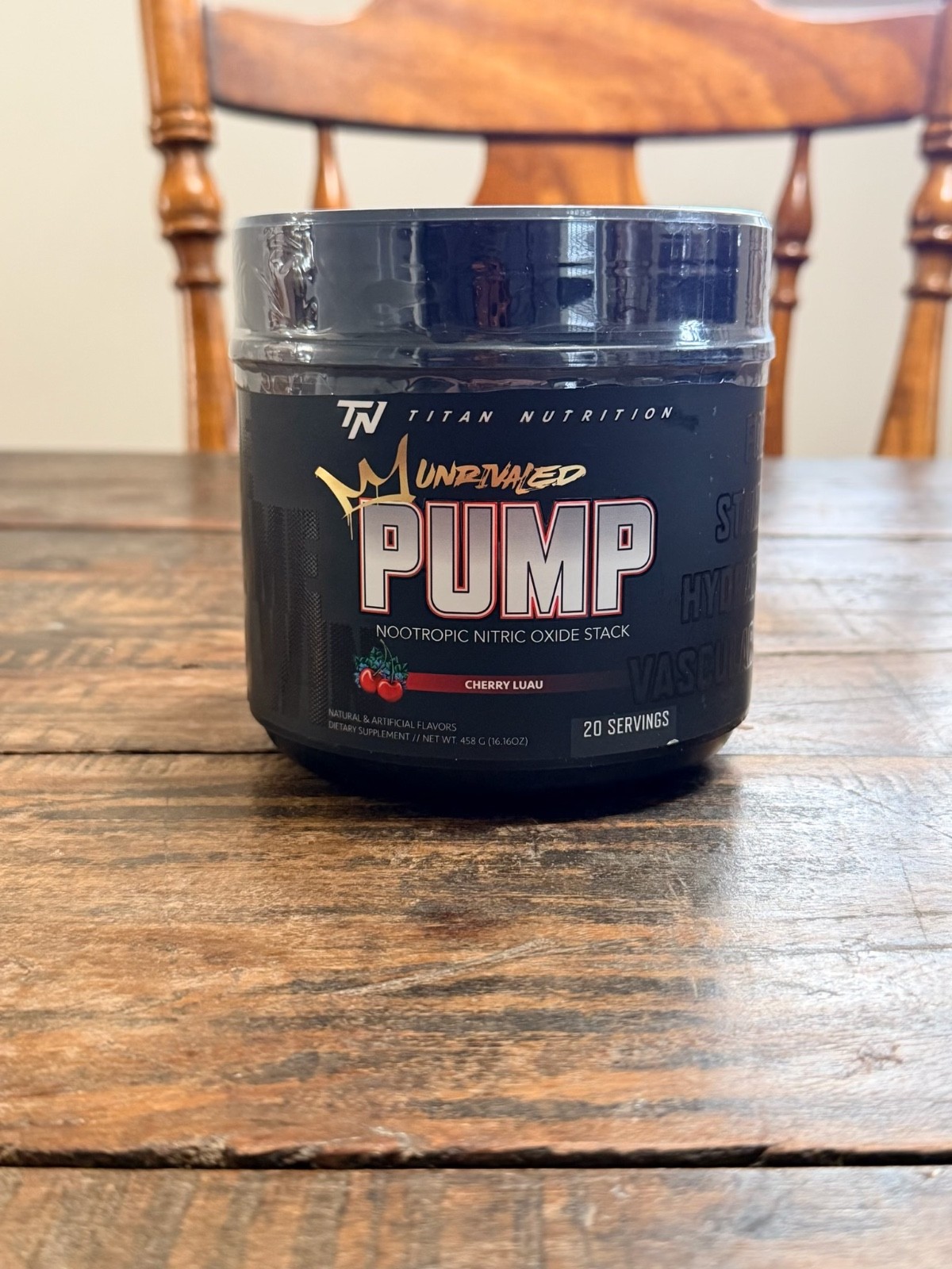 Titan Nutrition Unrivaled Pump Nootropic Nitric Oxide Stack Cherry 04/2027