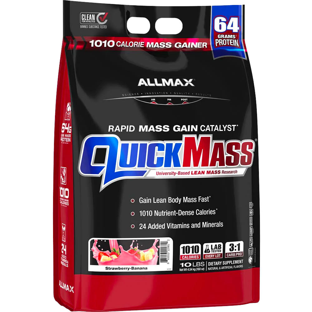 Allmax Nutrition QuickMass 10lb SAME DAY SHIPPING