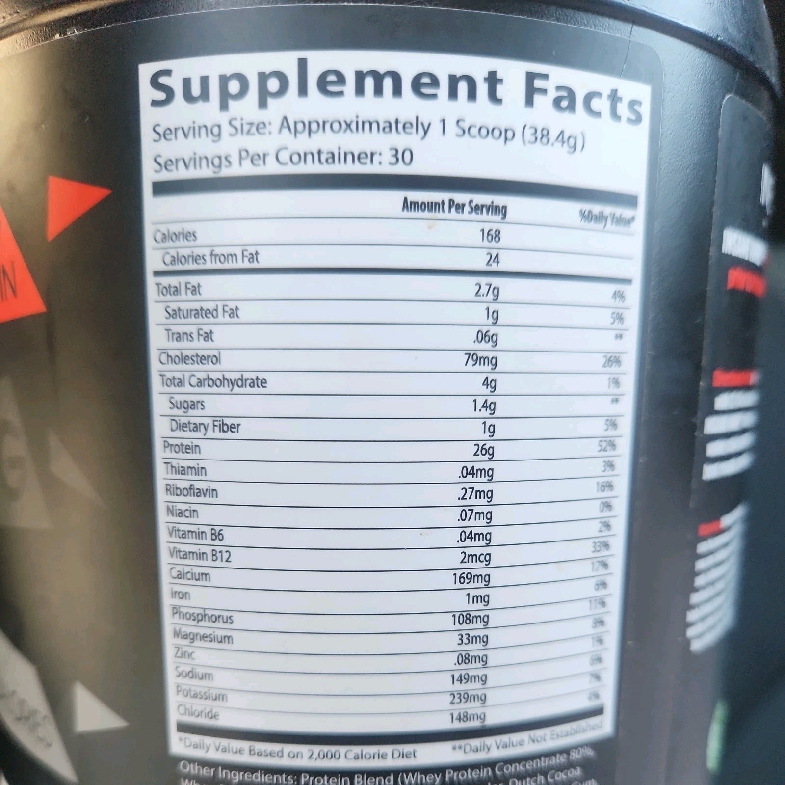 100% Whey Protein Mass Gainer – 25g Protein, Chocolate Flavor, 60 Servings