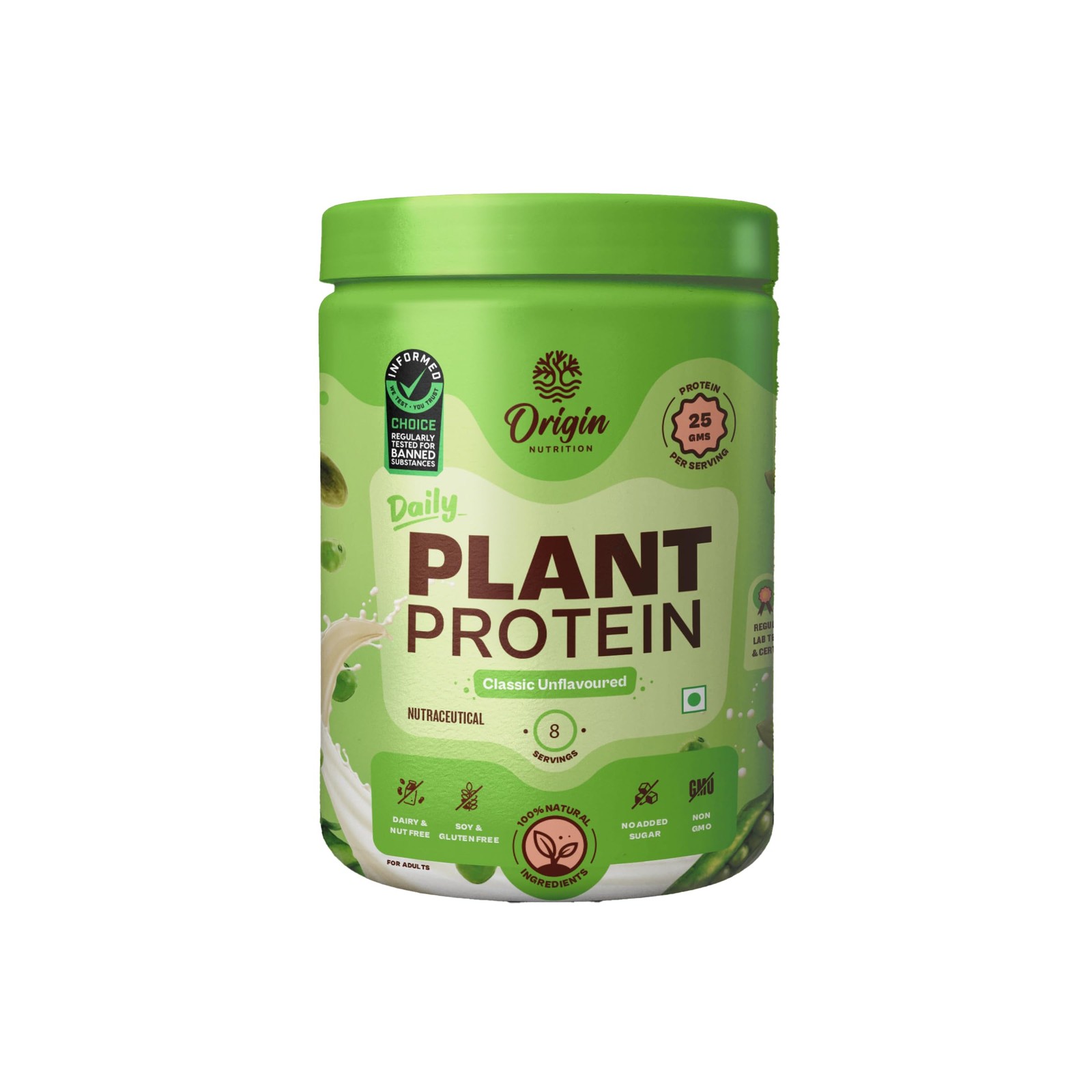 Origin Nutrition Plant Protein 260g – 25g Protein, Gluten & Dairy Free