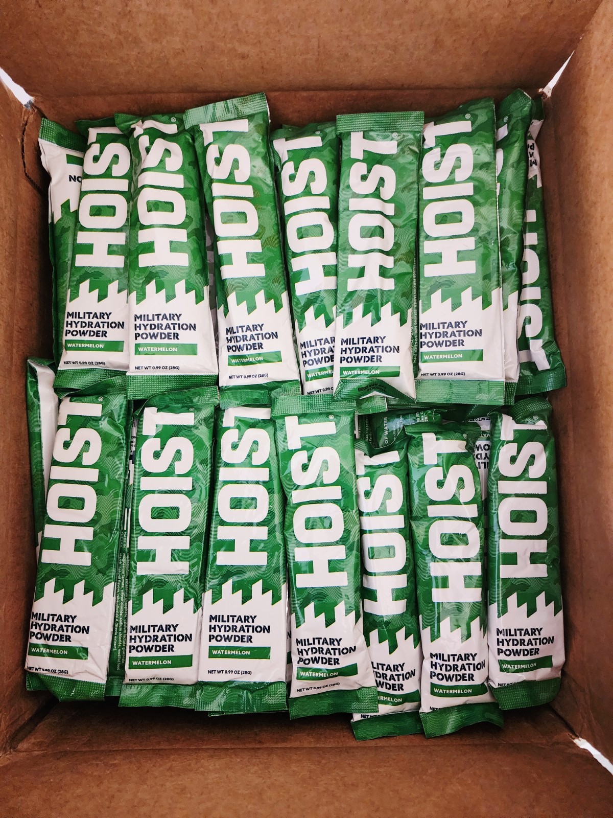 Hoist Military Hydration Electrolyte Powder Sticks 12, 24, 36, 48, or 100 pack