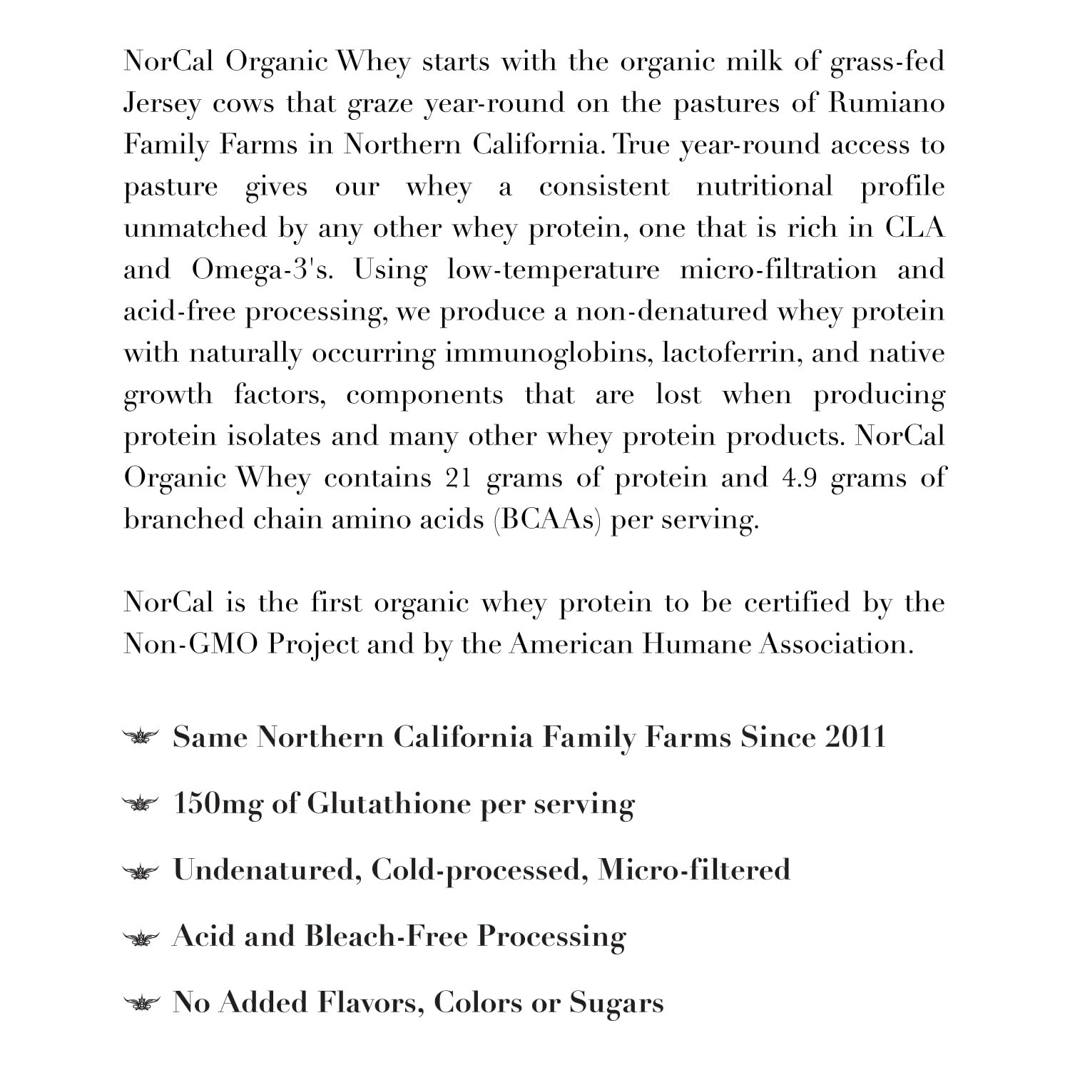NorCal Organic Whey Protein | 100% GrassFed, USDA Certified | Pure, Clean Pro…