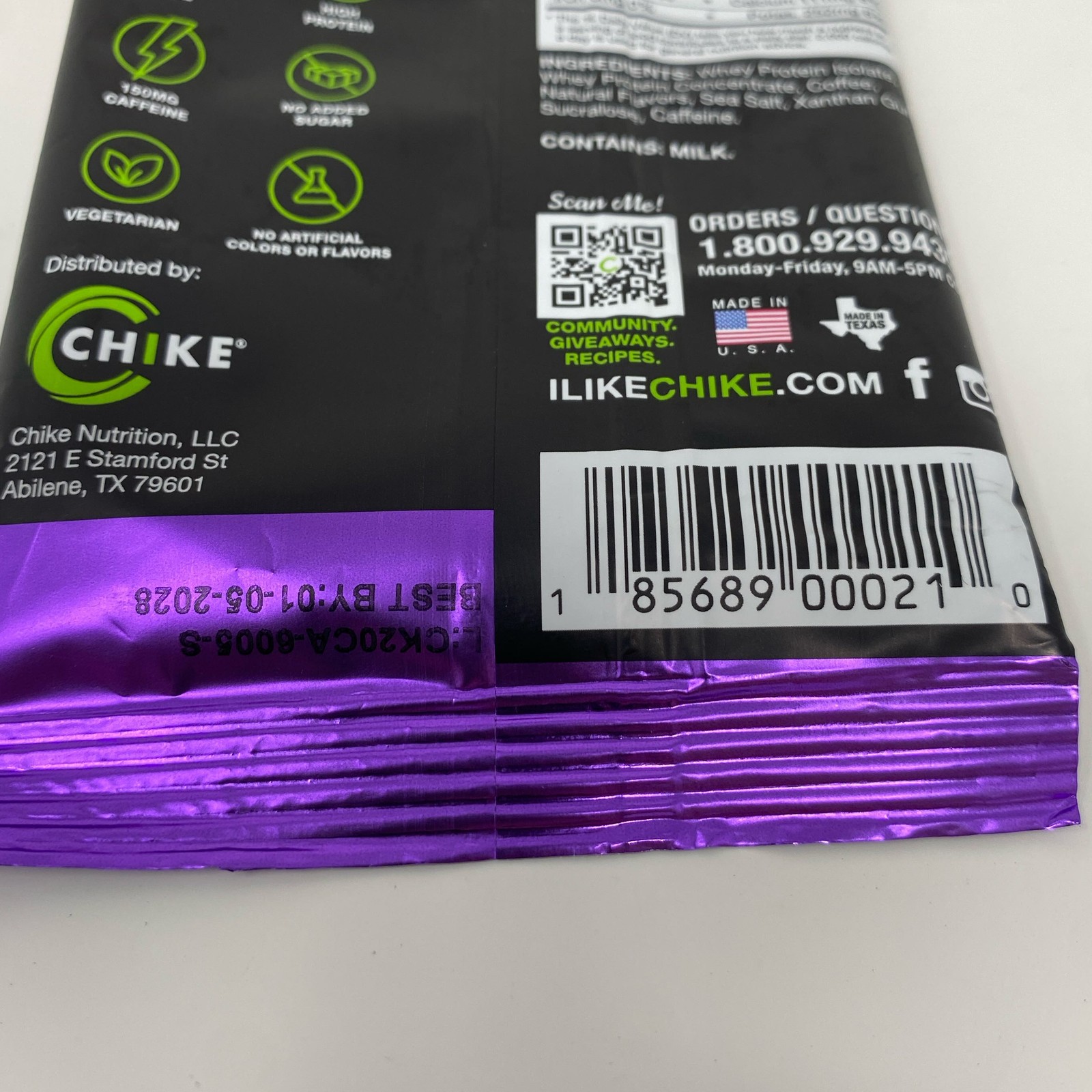 Chike Caramel Protein Iced Coffee Single-Serve 1.02oz Packet
