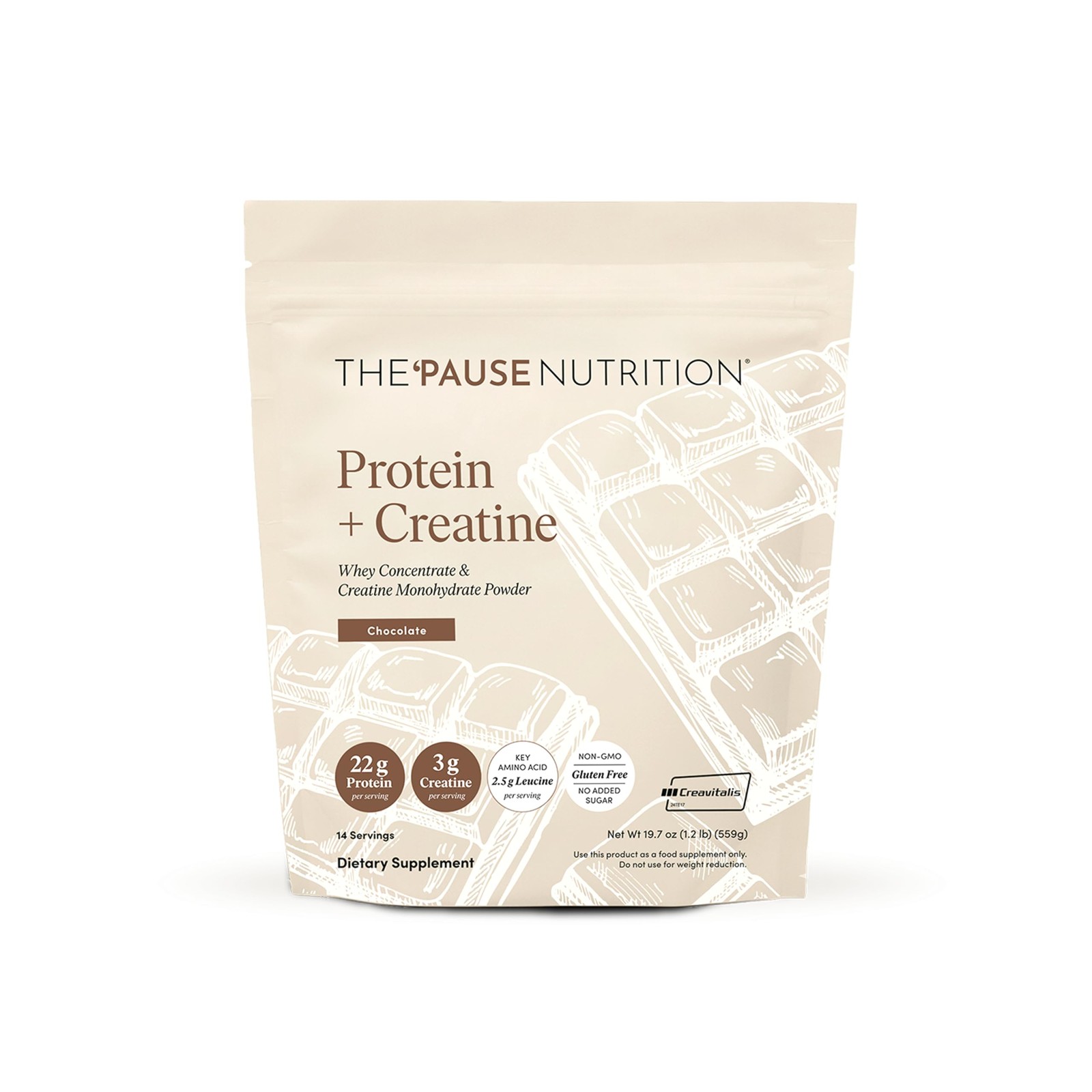 Protein + Creatine, Made with Creavitalis Creatine Monohydrate, Whey Protein,…