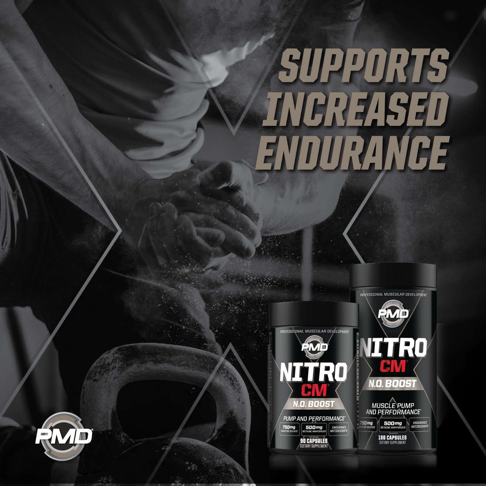 NITRO CM – Nitric Oxide Formula for Muscle Pumps & Performance – (90 Capsules)