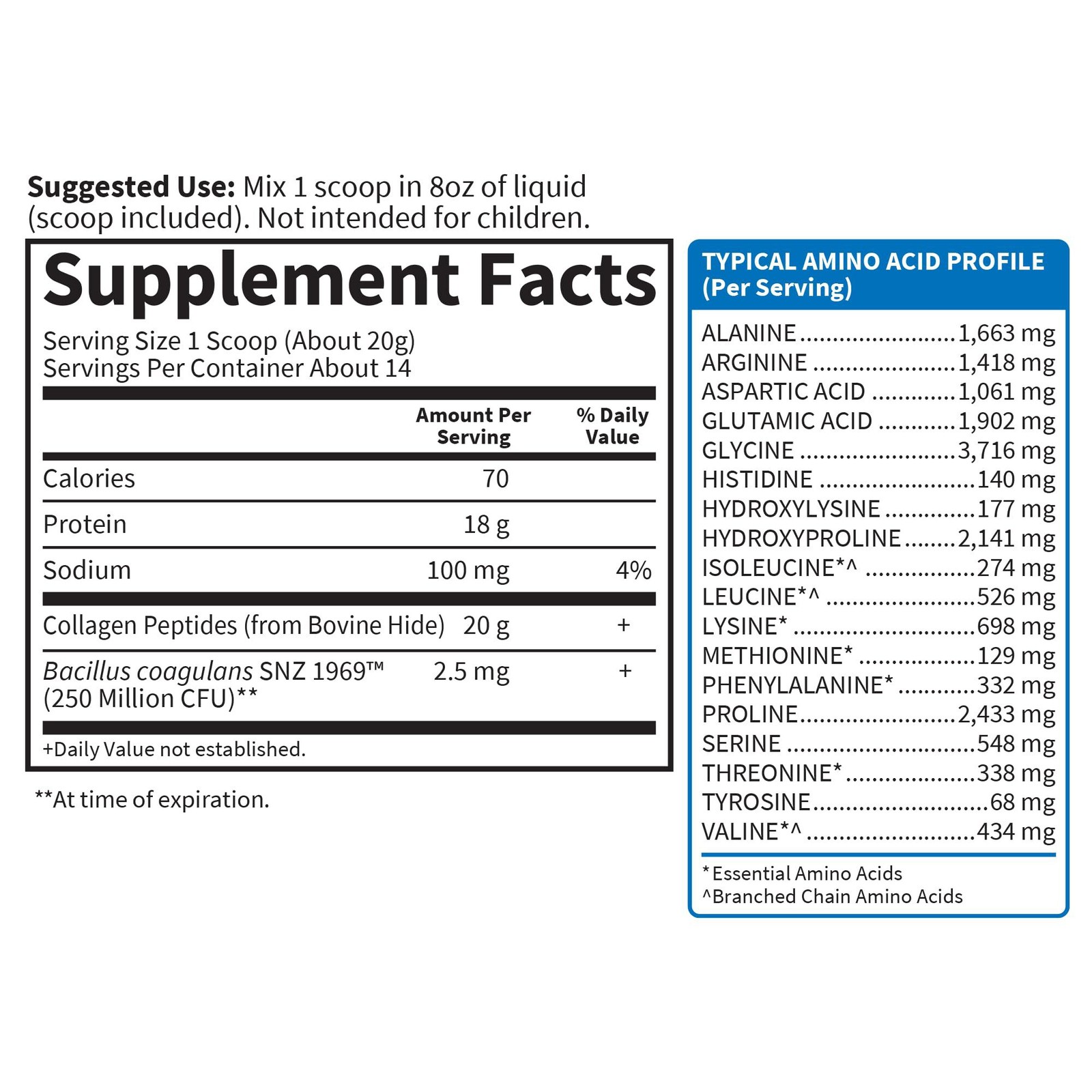8/26 Garden of Life Grass Fed Collagen Peptides Powder Unflavored Collagen Powde