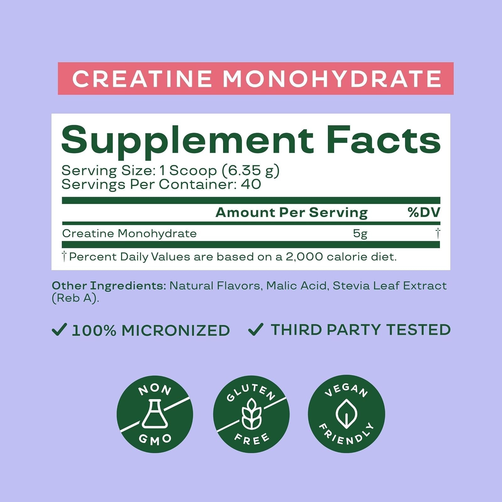Bloom Nutrition Creatine Monohydrate Powder 9 oz – Raspberry Lemon Flavor