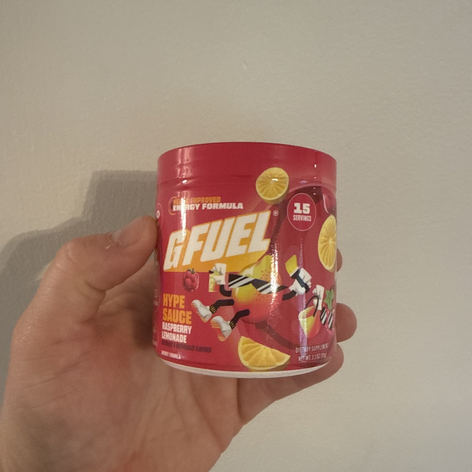 G Fuel Hype Sauce (Raspberry Lemonade) Mini Tub 15 Servings Energy Formula 2.0