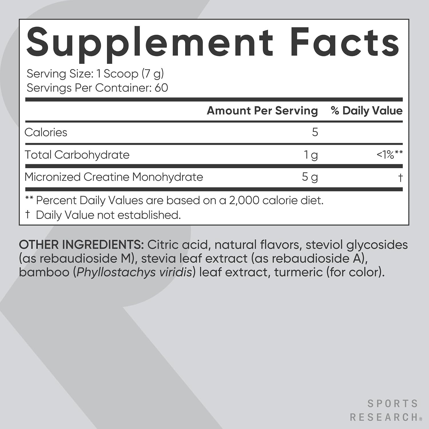 Sports Research® Creatine Monohydrate – Gain Lean Muscle, Improve Performance an