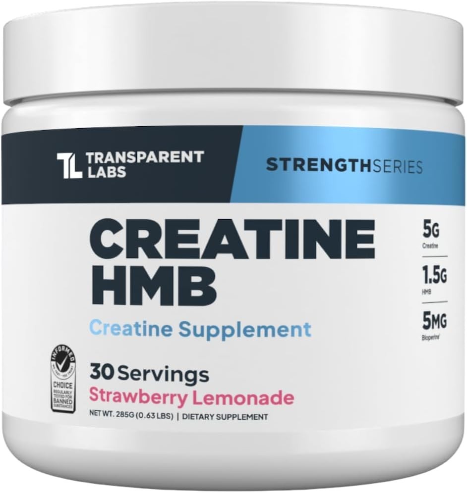 Creatine HMB Powder – Strawberry Lemonade – 30 Servings