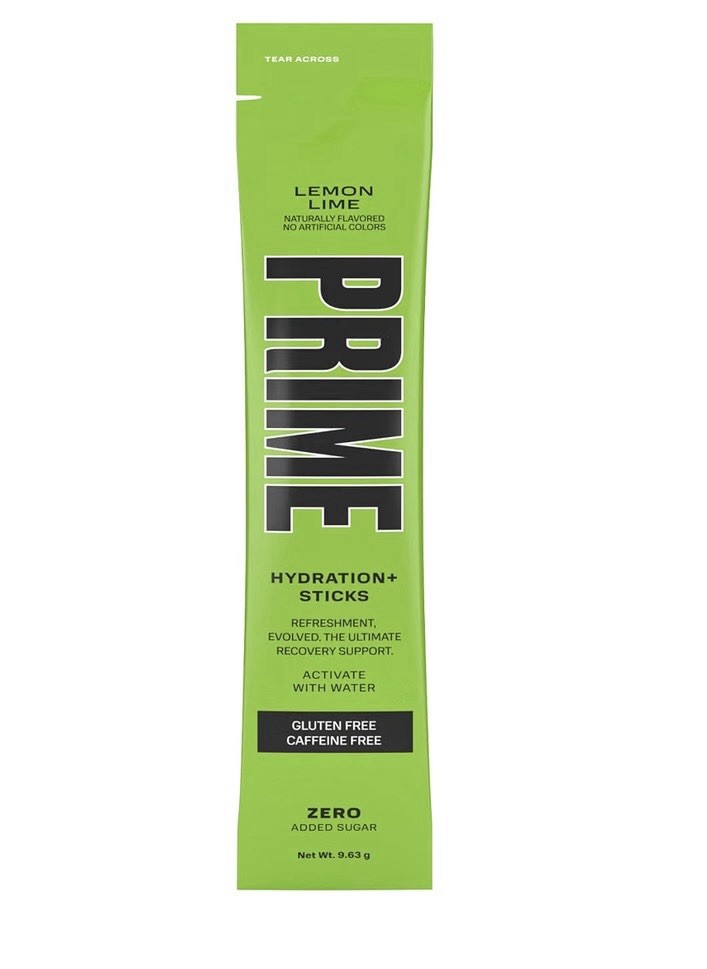 Prime Hydration + Sticks Lemon Lime 72 Sticks Total Lot of 12 check BB date!