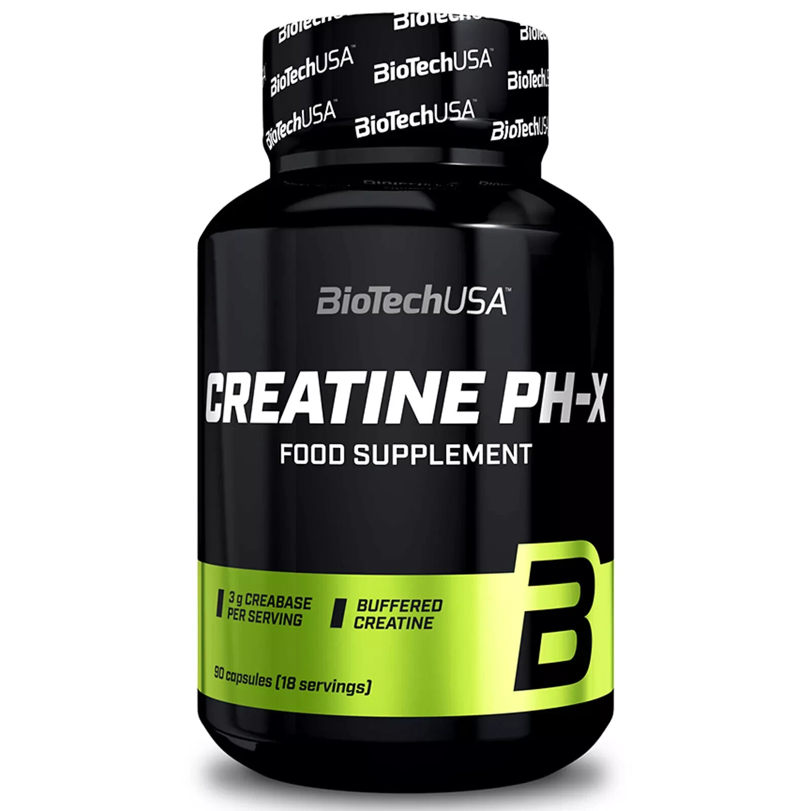 Creatine PH-X 90/180 Caps. Creatine Alkaline Buffered Monohydrate Muscle Growth