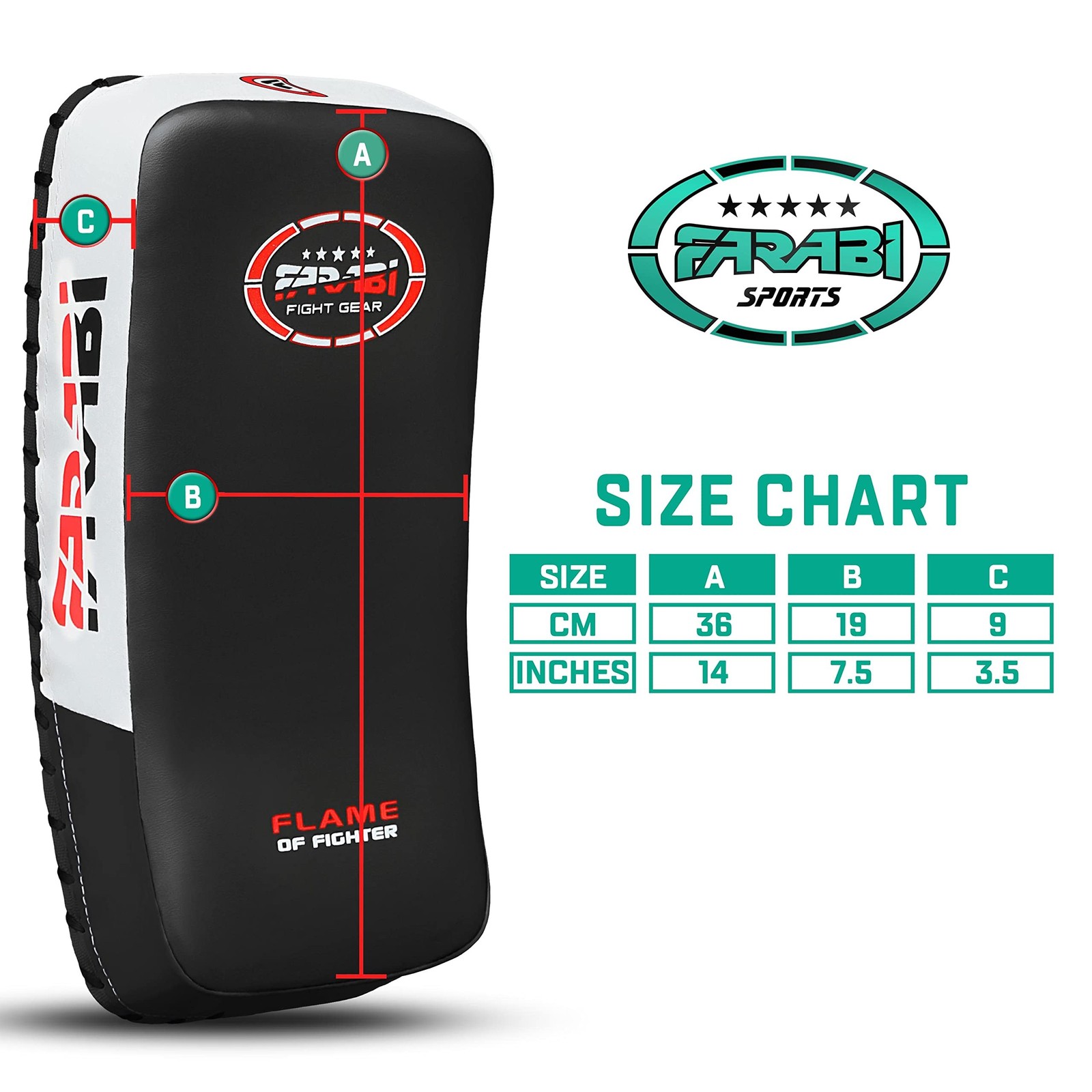 Farabi Sports Thai pad, Kickboxing Kick pad, Kick Training Strike Shield MMA …