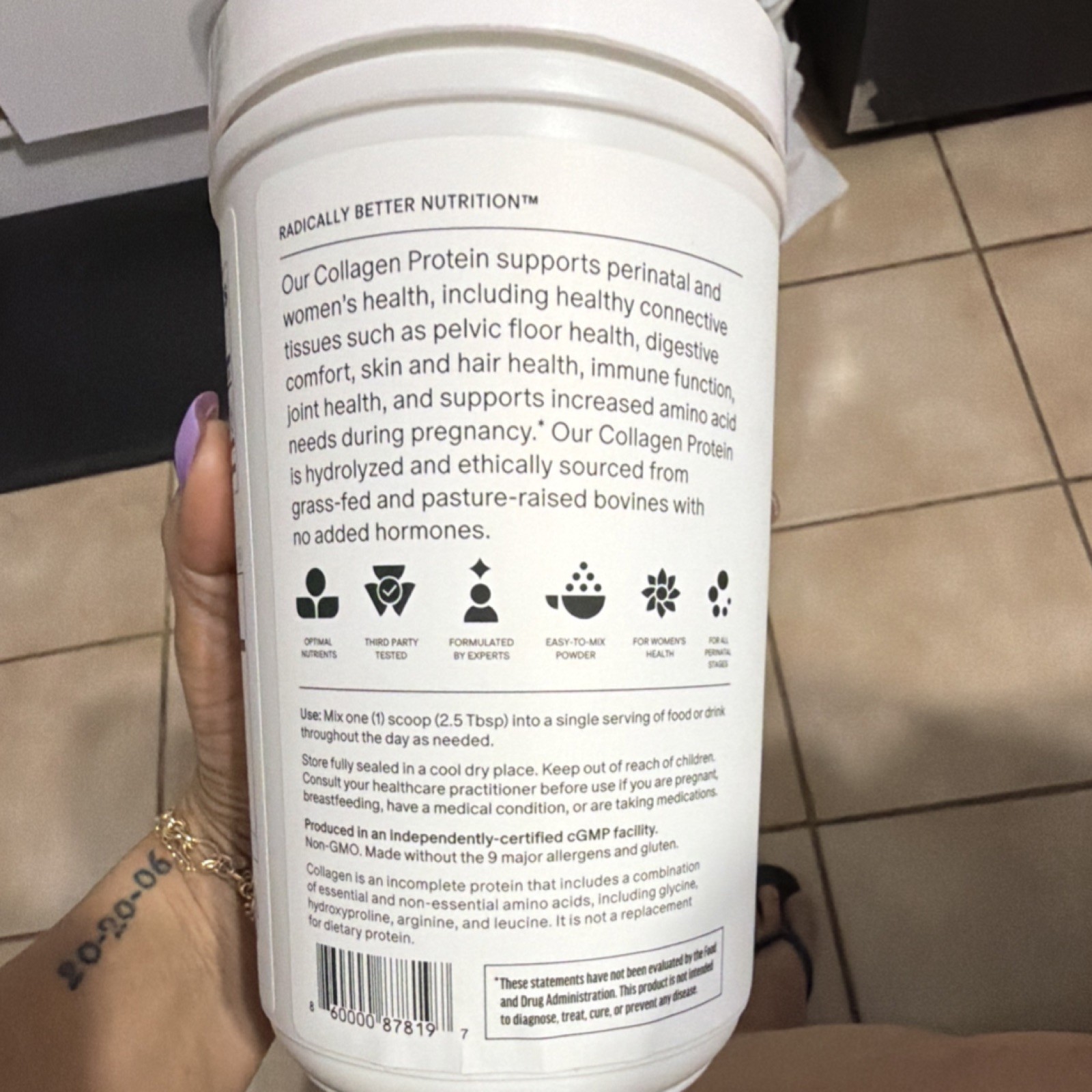 NEEDED. Collagen Protein Powder Hydrolyzed Bovine Collagen Non-GMO 15.9 oz
