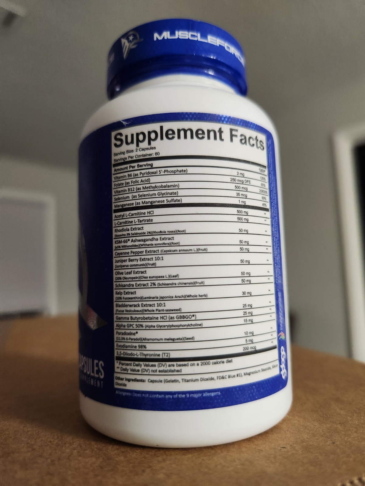 Muscle Force Excel Non Stim Supplement