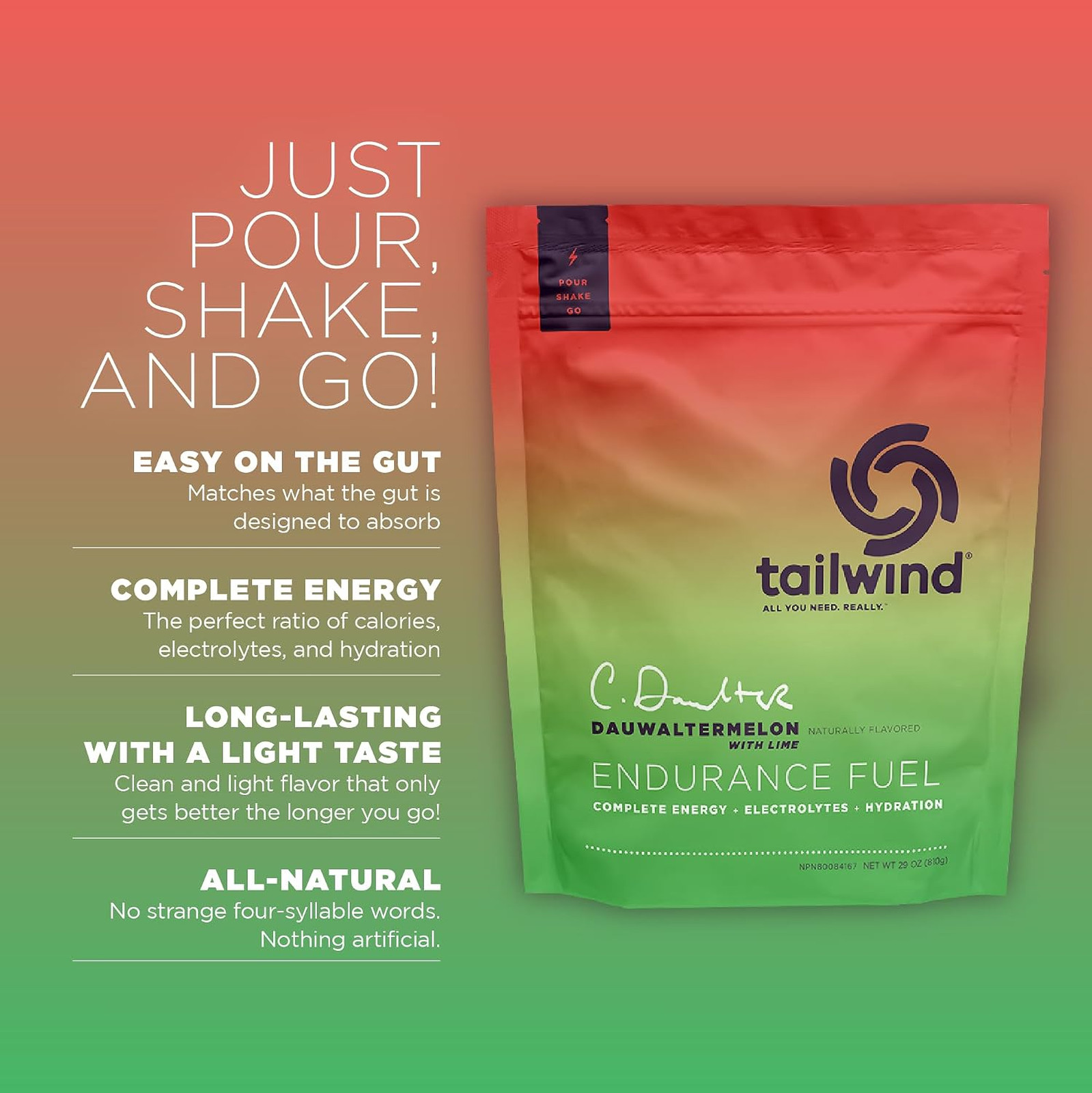 Endurance Fuel Carbohydrate Electrolyte Sports Drink Mix Powder Gluten-Free