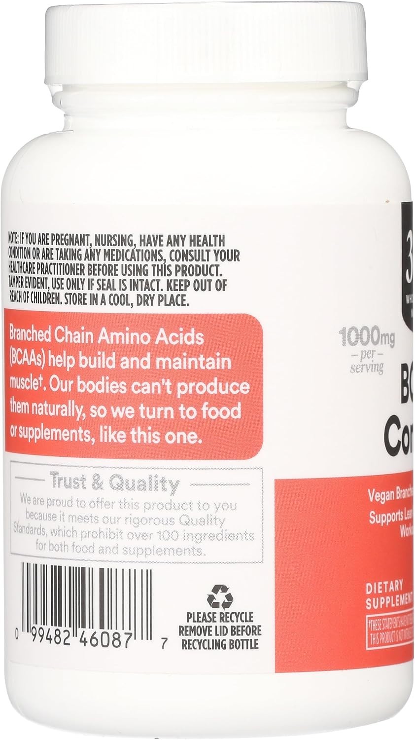 Essential Amino Acids – BCAA Complex in 60 Capsules for Post-Workout