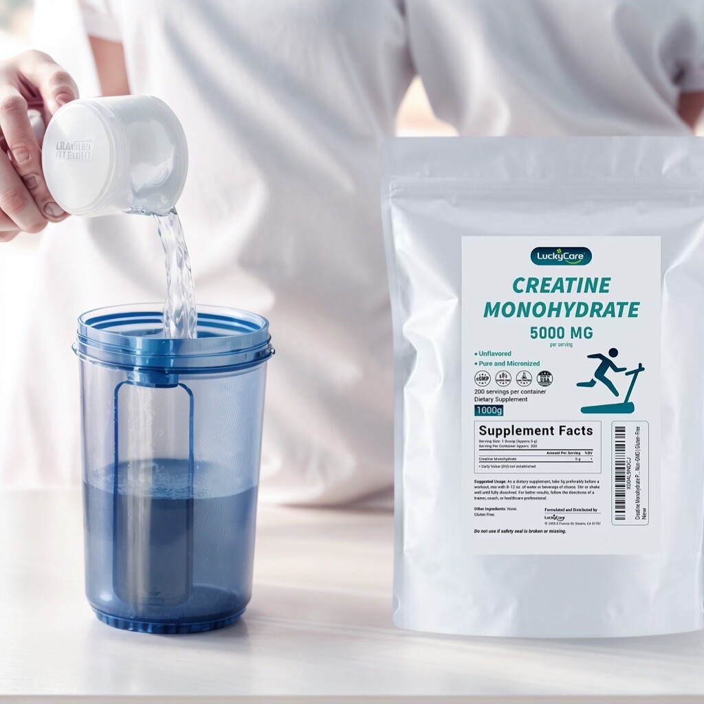 300/500g Non-GMO Micronized Creatine Monohydrate Powder Unflavored VeganFriendly