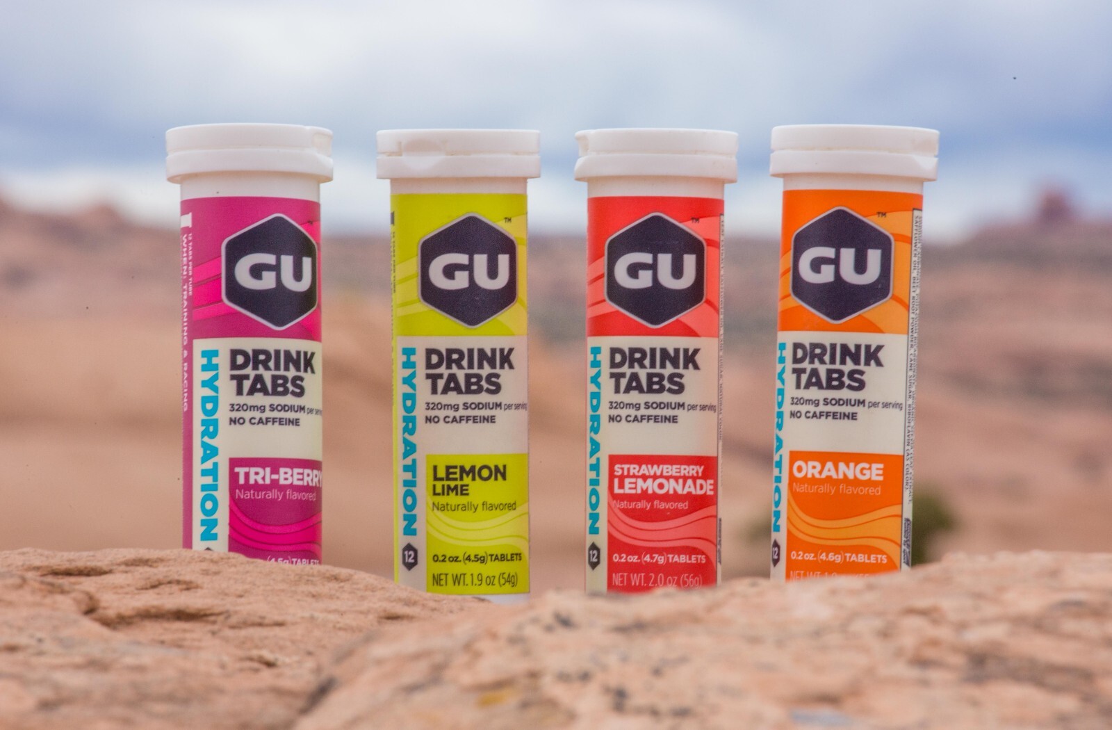 GU Electrolite Hydration Tablets. Sold as Single Tubes of 12 Tabs or multiple.