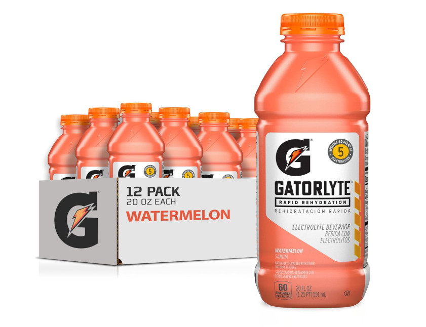 Gatorlyte Rapid Rehydration Electrolyte Drink, 3 Flavor 20 Fl Oz (Pack of 12)