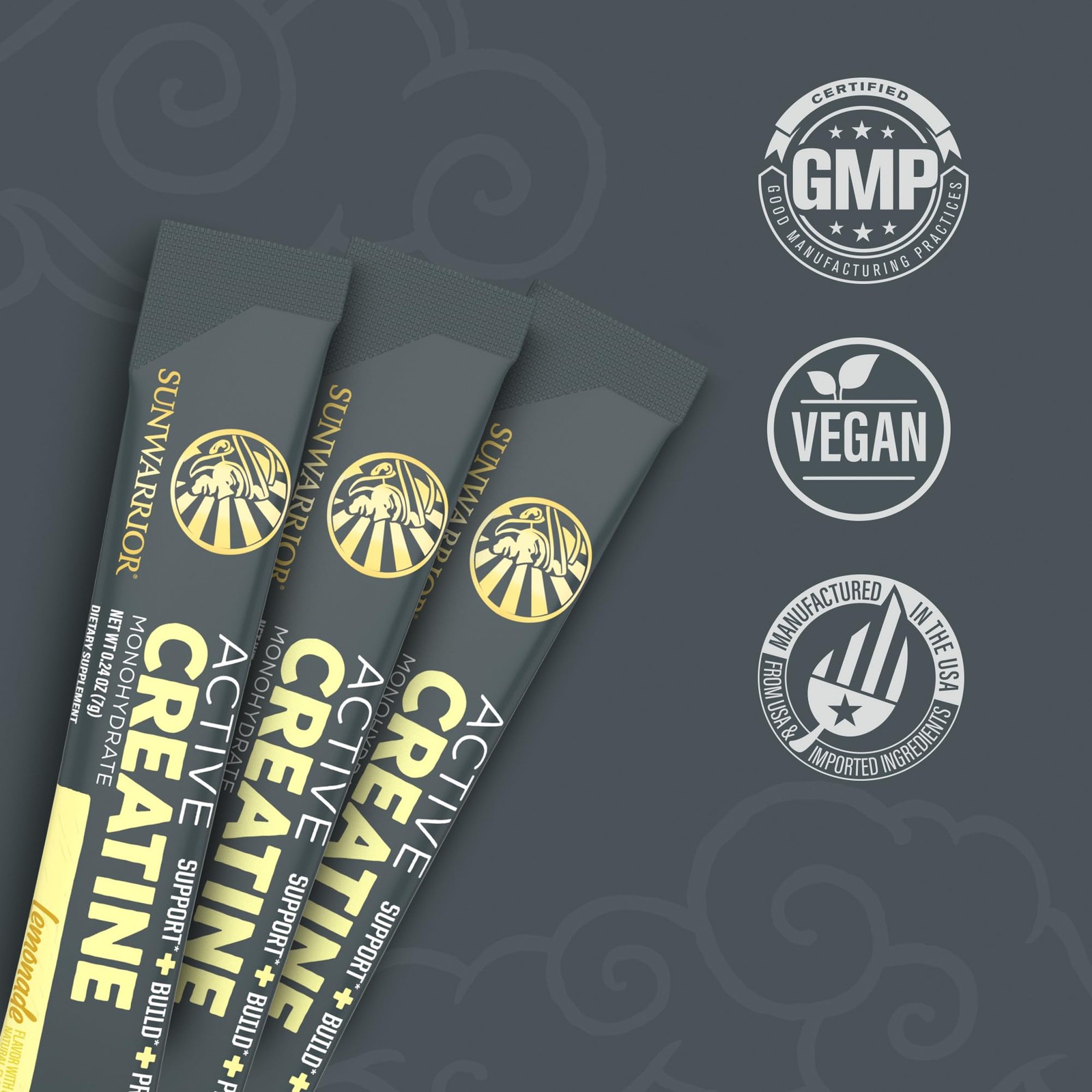 Lemonade Active Creatine Stick Pack 30ct, 0.24 OZ