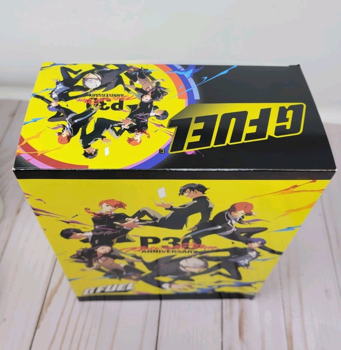 GFuel Persona 30th Anniversary Awakening Collector’s Box Tub Shaker Cup Sticker