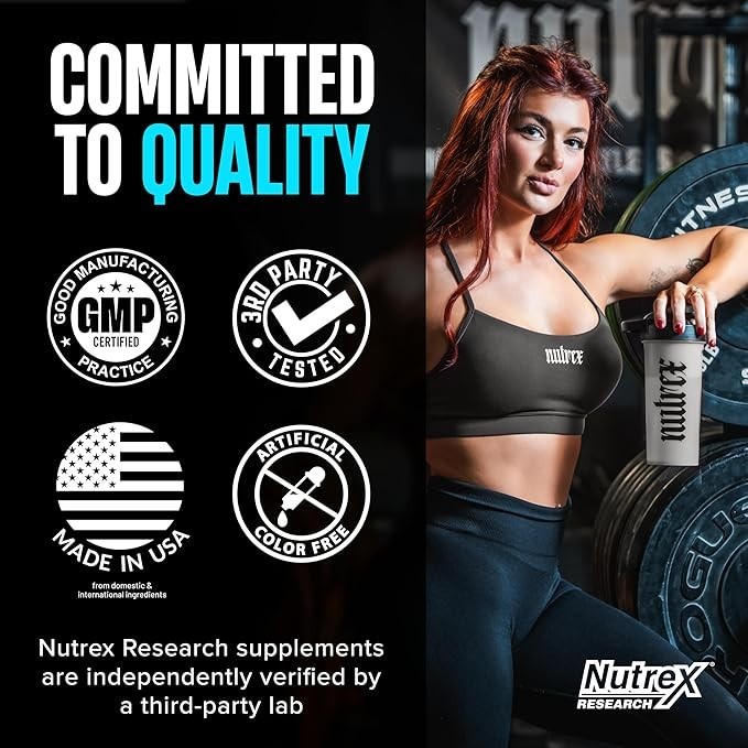 Nutrex Research Creatine Monohydrate Powder Unflavored Micronized Creatine