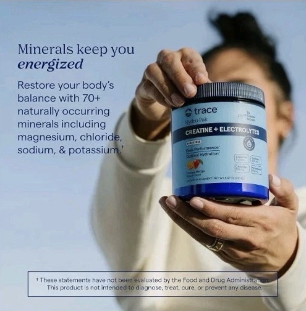 Creatine + Electrolytes Powder and Mineral Hydration Peak Performance. B6