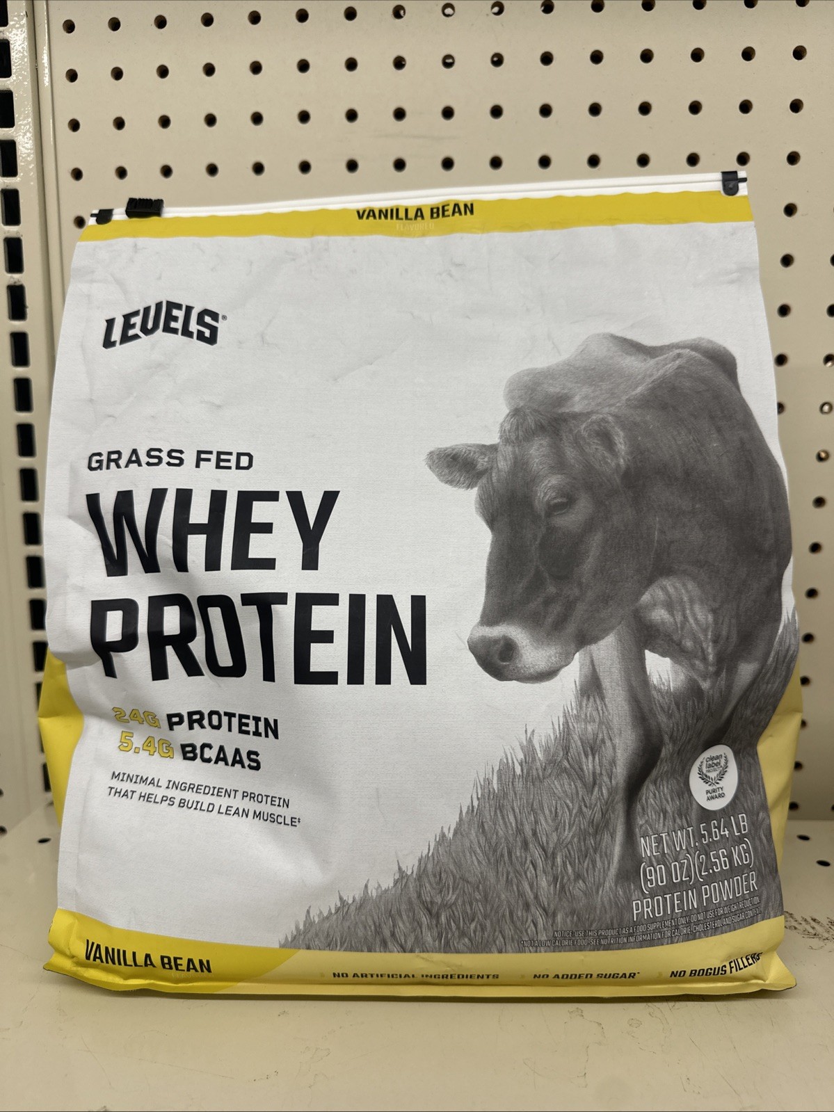 Levels Grass Fed Whey Protein, Vanilla Bean, 5.64 lbs NEW A12